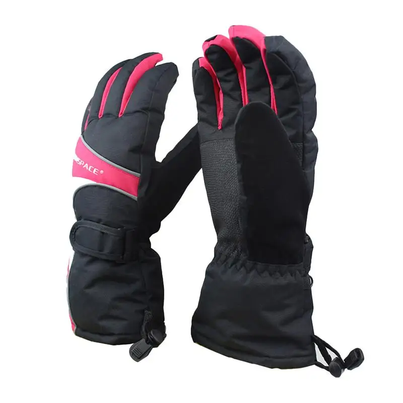 Red 3600MAH Smart USB Electric Heat Gloves Ski Waterproof Lithium Battery Self Heating 5 Fingers Hand Back Heated 6 Hour - Цвет: Red