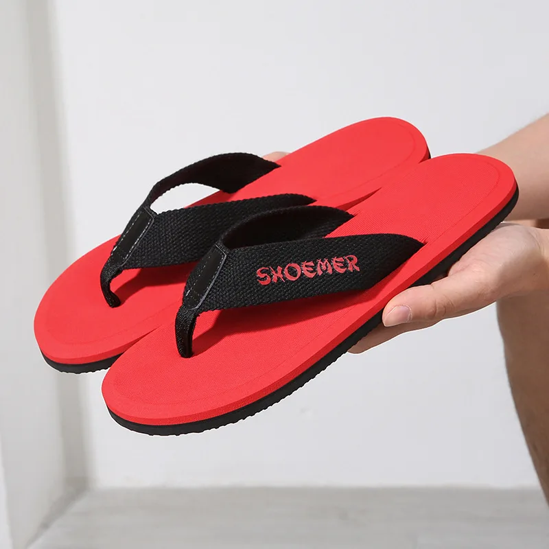 

2019 Europe And America New Style Summer Men's Rubber Beach Flip-flops Fashion Sandals Hot Selling