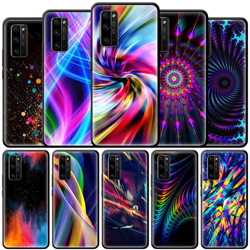 Цветной Художественный чехол с фиолетовым светом для Huawei Honor 9A 9S 20 10 Lite 20S 8X 9X Pro 8A