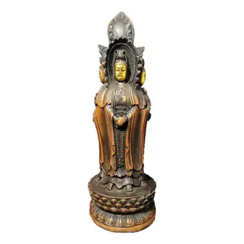 

LaoJunLu Three-Faced Guanyin Imitation antique bronze masterpiece collection of solitary Chinese traditional style jewelry