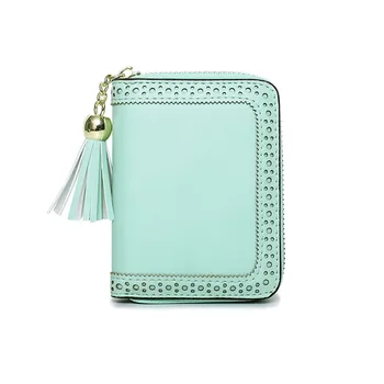 

2019 Fashion Tassel Women Wallet For Credit Cards Small Women Ladies Pu Leather Short Wallet Multifunctional Coin Purse Women