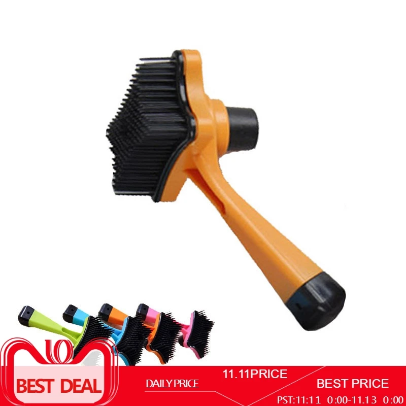 

Pet Dog Cat Multifunctional Plastic Brush Hair Fur Shedding Trimmer Grooming Rake Professional Dog Comb Brush Tool For Dog Hair