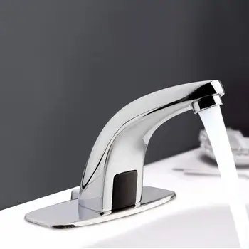 

Automatic Sensor Basin Faucets Touchless Bathroom Sink Electronic Faucet Basin Tap Hand With Flexible Hose