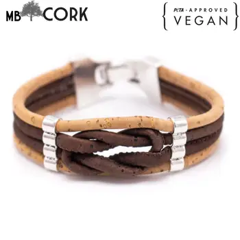 

Cork bracelet, multi-strand cork rope braided bracelet,DBR-463-A-1