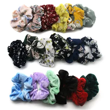 

Colorful Child Kids Hair Holders Hair Chiffon Elastics Hair Ties 18 Style Bright Colorful Bobbles Bands Women Elastics Accessori