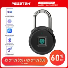

Fingerprint lock Portable Smart Bluetooth Unlock electric lock APP Control Keyless Anti-theft USB Charge Fingerprint padlock