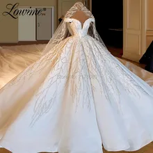 White Luxury Wedding Dress Robe De Mariee Couture Off The Shoulder Mariage Wedding Gowns Vestido De Noiva Bride Dress