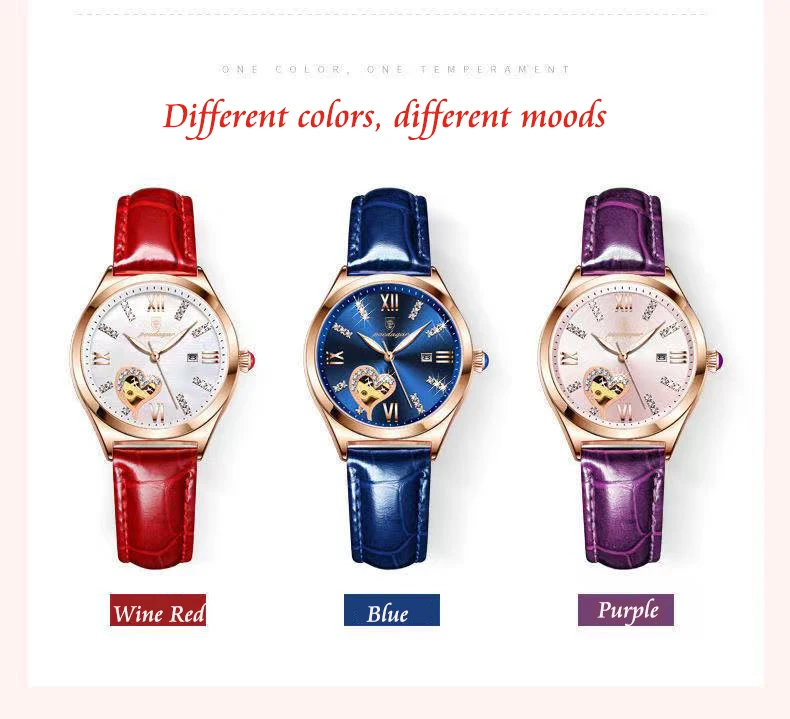 POEDAGAR Watch Women Diamond Waterproof Luminous Ladies Leather Watches Fashion Hollow Top Luxury Rose Gold Quartz Wristwatch small elegant women's watches