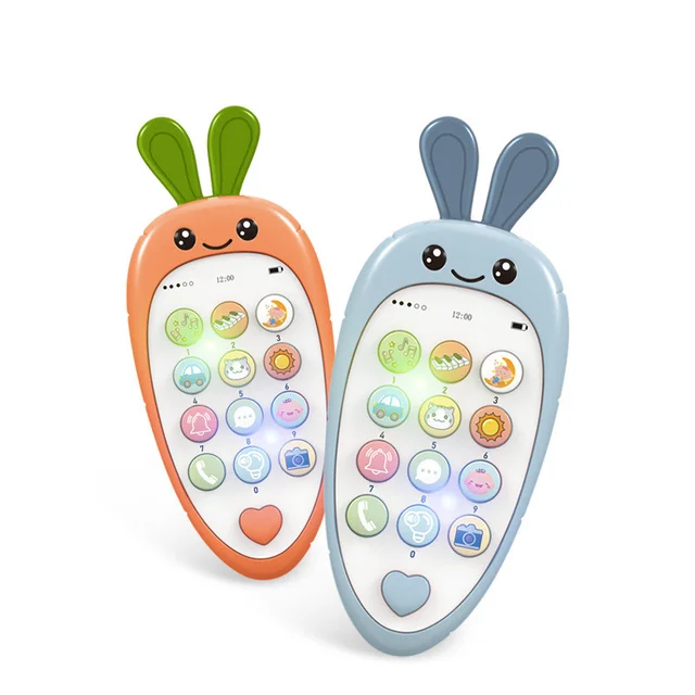Baby Phone Toys Bilingual Telephone Teether Music Voice Toy Early Educational Learning Machine Electronic Children Gift Baby Toy 2