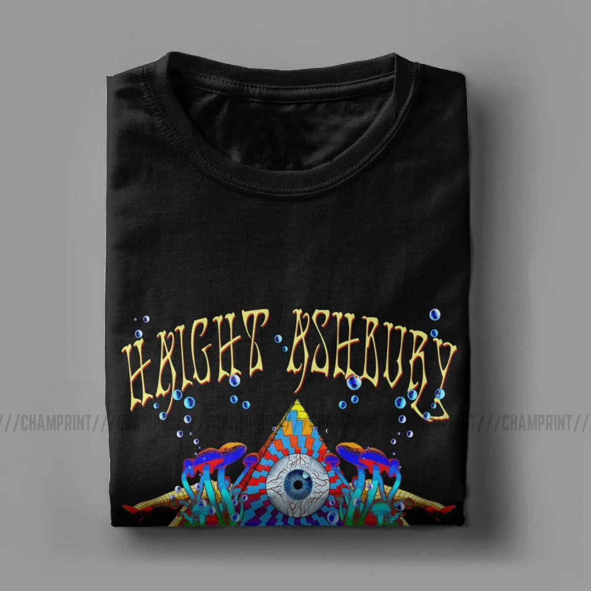 Haight ashbery Мужская футболка Trippy Blacklight Psychedelic Awesome Tees короткий рукав круглый вырез футболки подарок идея одежда