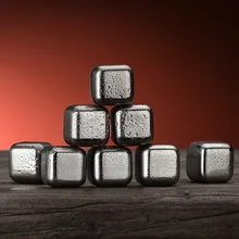 Камни для виски Нержавеющая сталь кубики льда 4/6/8 шт. многоразовые охлаждающие камни для виски охладитель пива, вина бокал для шампанского сусла бар