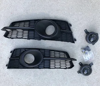 

Sporty RS6 Front Bumper Lower Fog Light ACC Grille side grill Radar Sensor Decoration Shell for S6 & Sline 2016-2018