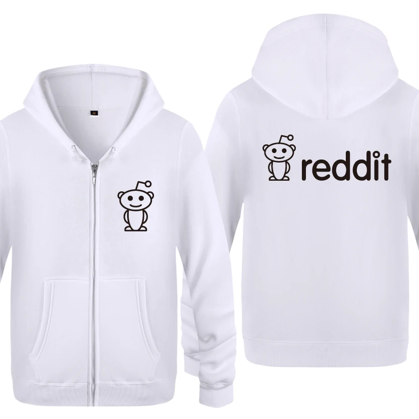Милый Reddit инопланетяне толстовки, новинка Для мужчин Для мужчин s с капюшоном и застежкой-молнией Флисовые толстовки кардиганы