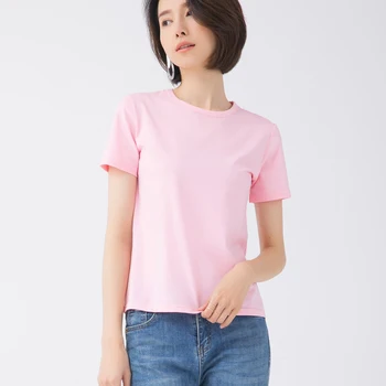 

Summer 2020 mint short sleeve t shirt Women Top Garment