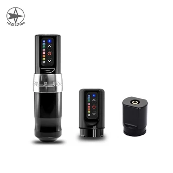 

HELLO Wireless Tattoo Pen Battery Rotary Machine Gun Japan Brushless Motor Fast Charge 1.5hr Permanent Makeup Pen