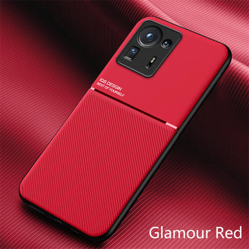 For Xiaomi Mi Mix 4 Case Leather Magnetic Car Holder Plate Phone Case For Xiaomi Mix 4 Mi Mix4 Soft Silicone Bumper Back Cover