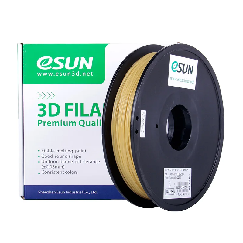 ESUN PVA 3D печать нити 1,75 мм 0,5 кг натуральный цвет