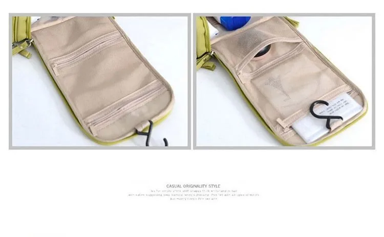 Waterproof Nylon Travel Organizer Bag Unisex Women Cosmetic Bag Hanging Travel Makeup Bags Washing Toiletry Kits Storage Bags