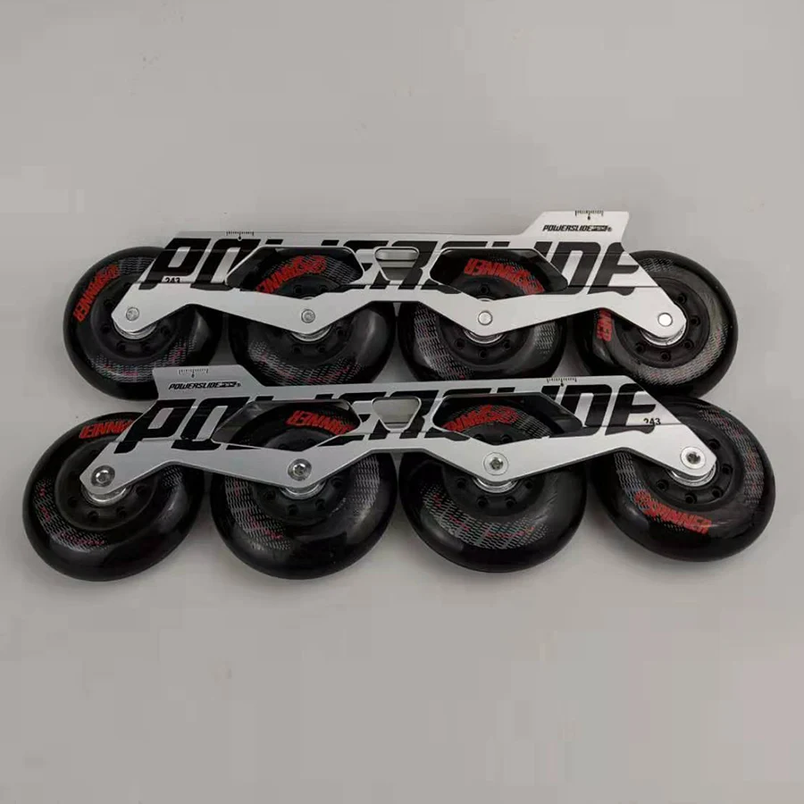 

Original Powerslide Imperial Base 219mm Rockered 231mm 243mm Flat Frames With ABEC-5 Bearings 72-76-80mm Wheels 165mm Distance