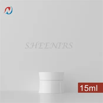 

24pcs 15ml 0.5oz 15g WHITE Plastic Refillable Container Sample Size Jar for Pills, Medication, Ointments, Lotion