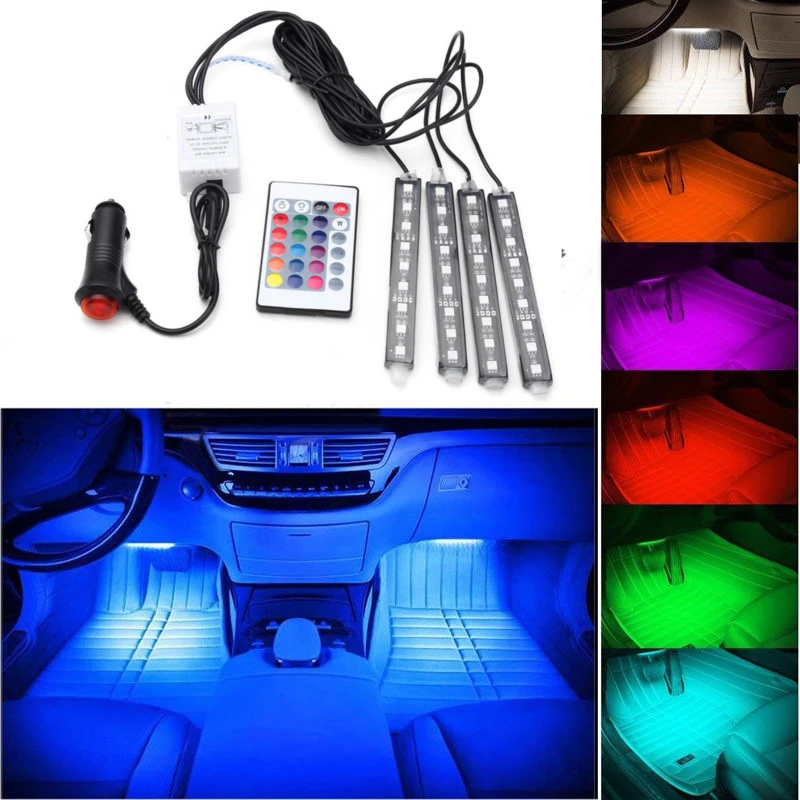 1 комплект 10 Вт 5050 автоматисветодиодный светодиодная RGB напольная декоративная