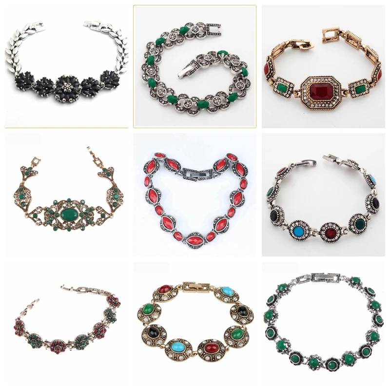 32 разных стиля тибетского серебристого цвета Этнические браслеты в богемном стиле для женщин женские винтажные браслеты оптом