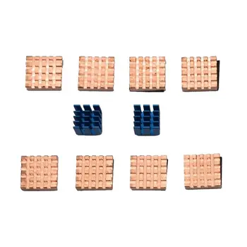 

10Pcs/set Aluminum Copper Heat Sink Cooler Cooling Kit for Raspberry Pi 3B Model