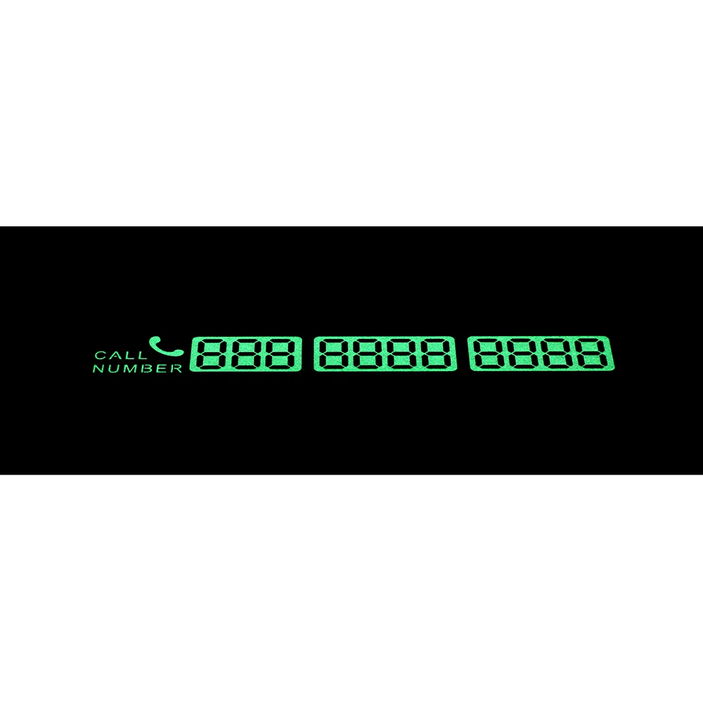 

Luminous Temporary Car Parking Card Telephone Number Parking Card DIY Magnet Telephone Number Plates Parking Card