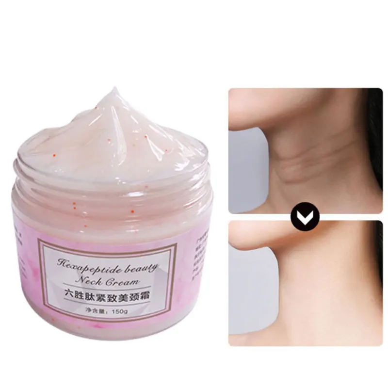 150 г шесть пептидов против морщин крем для шеи отбеливающая лифтинговая маска укрепляющая для ухода за кожей Шеи деликатная и скользкая E1