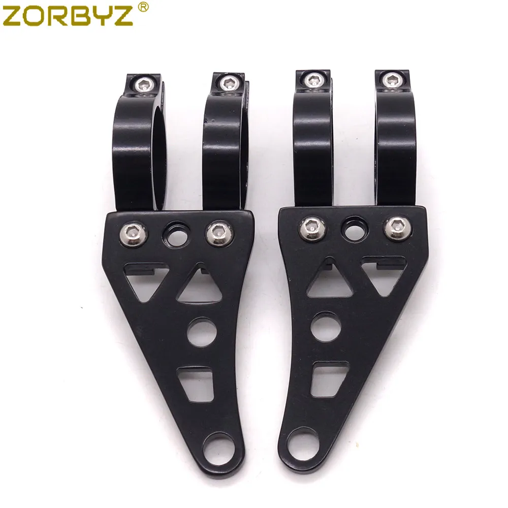 ZORBYZ мотоцикл 41 мм черный алюминий фара кронштейн вилка поворотник зажимы для Harley Кафе Racer на заказ