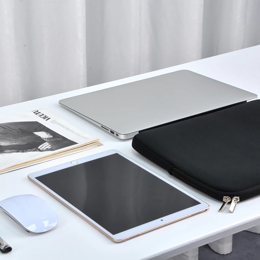 Soft Laptop Bag Sleeve for Notebooks and Tablets – Protective Cover Case with Accessory Compartments
