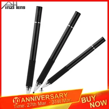 2019 pinzheng 2 em 1 caneta de toque universal stylus para telefone capacitivo tablet caneta stylus caneta do telefone móvel caneta desenho caneta tablet canetas(China)