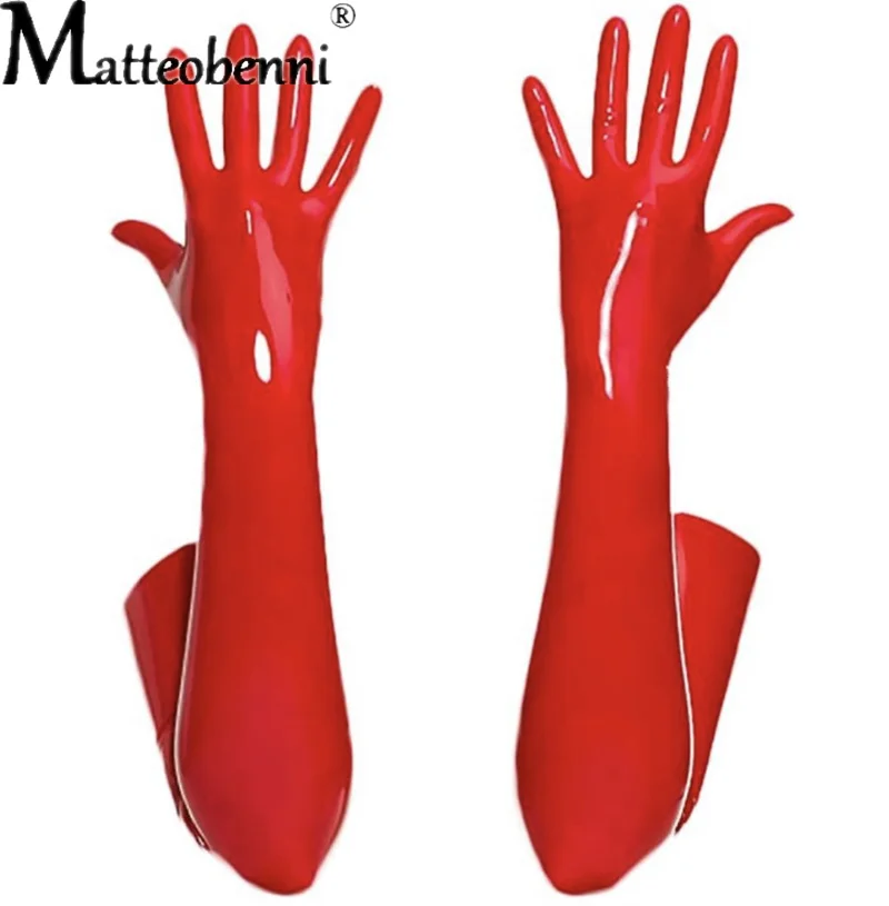 Women PU Gloves Elastic Long Faux Leather Gloves Clubwear Lingerie Costumes cycling gloves sports gloves