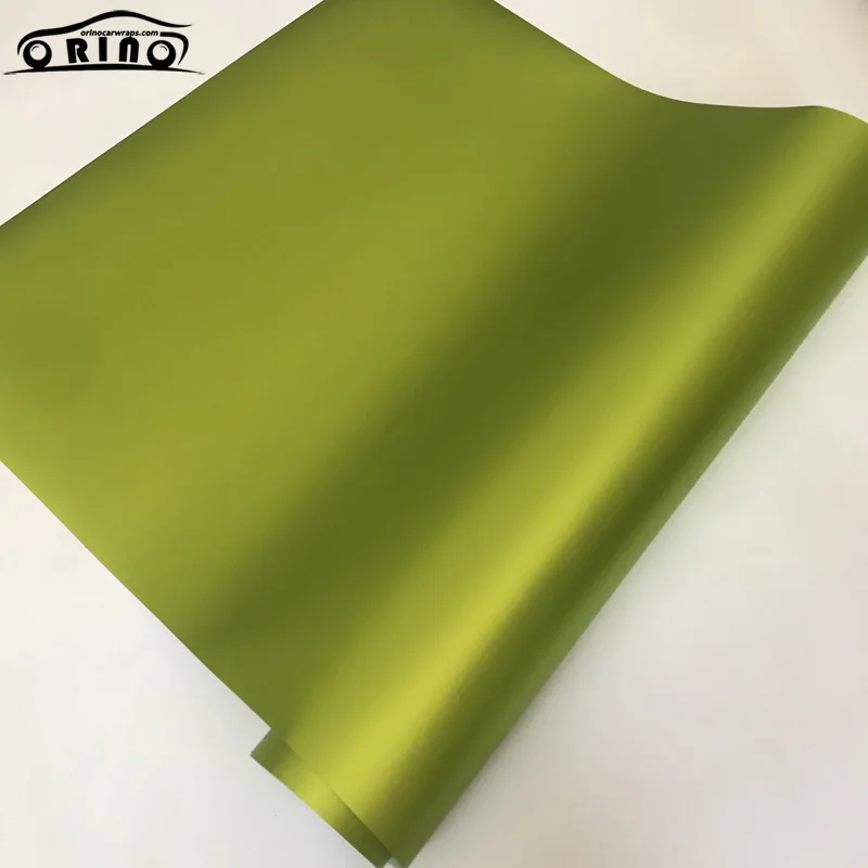 Lemon Green Metallic Matt Vinyl Film Wrap-5