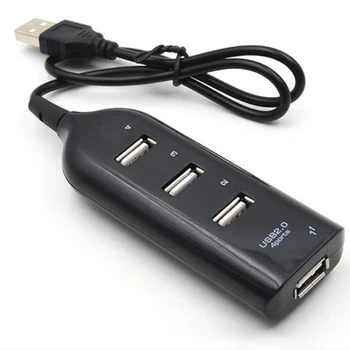 

USB 2.0 Hi-Speed 4 Port Mini USB Hub Splitter Hub Phone Data Charging Adapter For PC Computer For Portable Hard Drives
