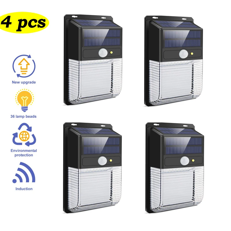 

36 LED SMD 2835 Solar Light Outdoor Solar Lamp PIR Motion Sensor Wall Light Waterproof Solar Powered Sunlight Garden Decoration