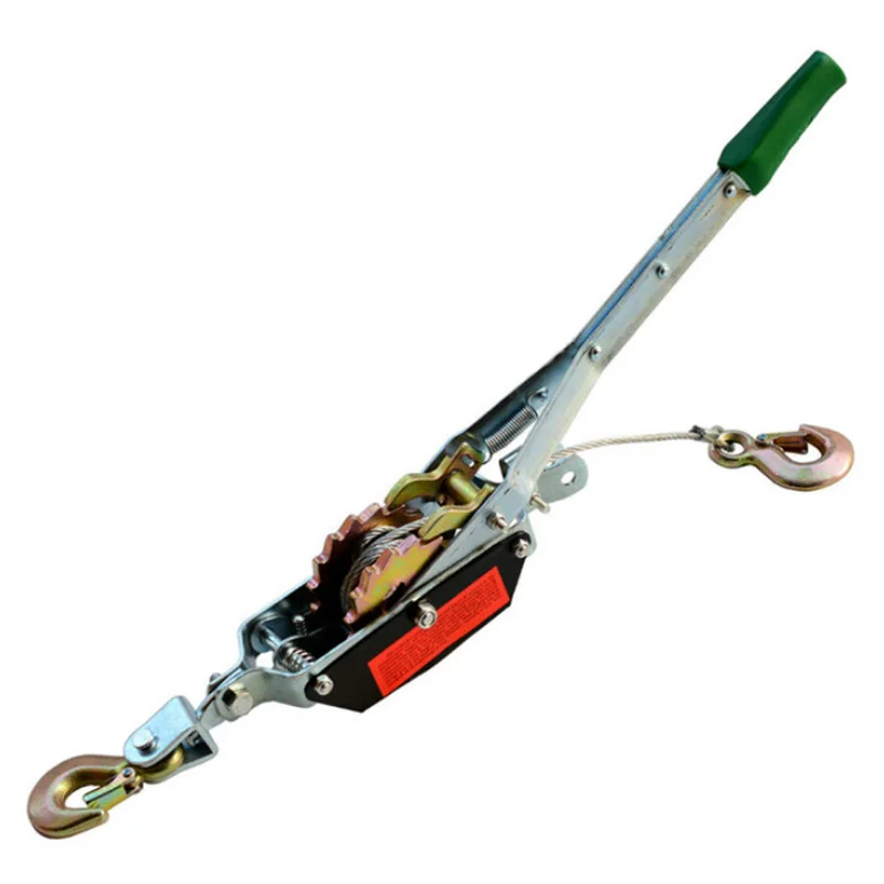 

WSFS Hot HeavyDuty 2 Gear Hand Puller with Cable Rope. with Casting Aluminum Wheel