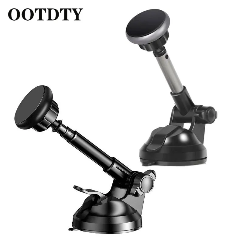 

OOTDTYUniversal Magnetic Telescopic Car Mount 360 Degree Rotation Mobile Phone Stand Holder for iPhone 7/6/Samsung Huawei Xiaomi