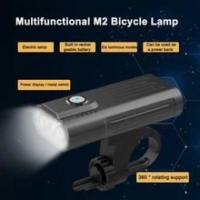 

Bike Lights MTB Mountain Bike Headlight USB Rechargeable LED Bicycle Handlebar Front Light Flashlight 1000LM Cycling Equipment