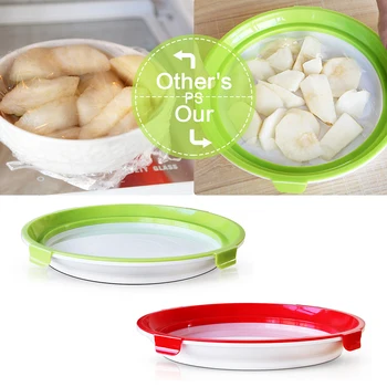 

Clever Tray Kitchen Food Storage Container Food Preservation Tray Reusable Fresh Food Storage Fresh Food Storage Containers