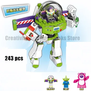 

2020 new Disney Compatible Major Brands 4 Buzz Lightyear Figures Sets Toy for Children Christmas Gifts