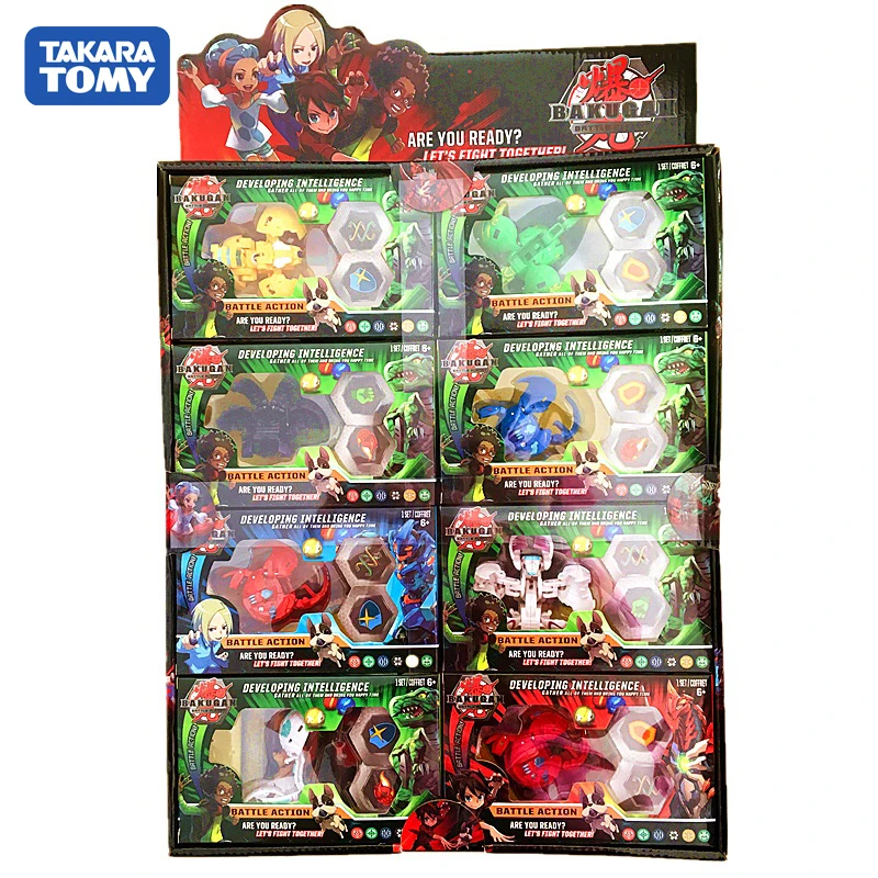 Tomy Bakugan 8 шт./лот боевые драки Bayblade Burst Toupie металлический фьюжн с монстром