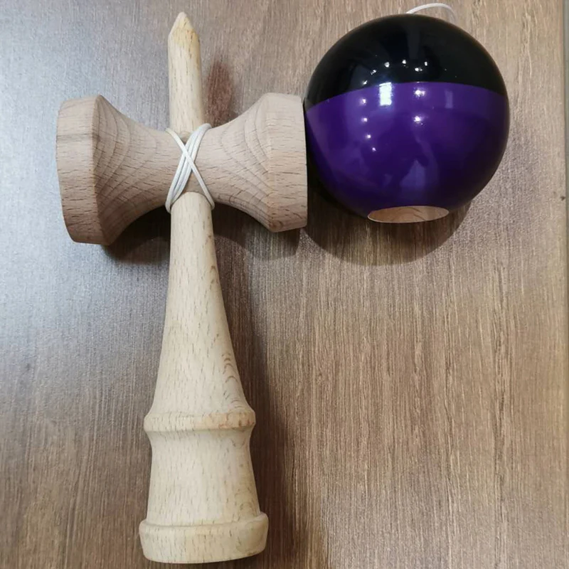 Bicolor Kendama Wooden Toy Professional 18CM Skillful Juggling Ball Education Traditional Game For Children | Игрушки и хобби