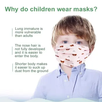 

10 Pcs/box Children's Disposable Exclusive Mask Cartoon 3-layer Protective Face Mouth Masks N