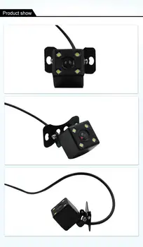 

4 LED IR Night Visions Car Rear View Camera Wide Angle HD Color Image Waterproof Universal Backup Reverse Parking Camera