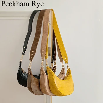 

Korean Designer Crossbody Bags for Women 2019 Mini Handbags Crocodile Small Shoulder Bag Vintage Soft Leather Chest Bags Purse