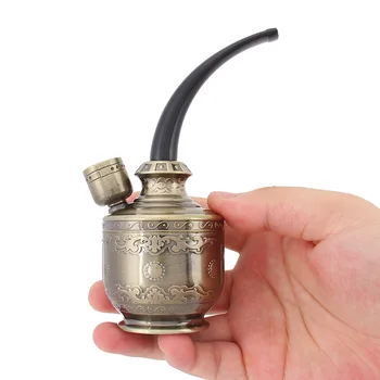 

Metal Water Smoking Pipe Shisha Hookah Cigarette Bottle Holder Pipe Hookah Filter Smoke Metal Tube Filter Tar Gadgets For Men