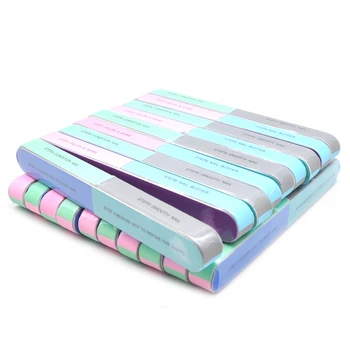 

120 Pcs/lot 7-sideds Nail Files Colorful Nail Art Buffer Polished File Manicure UV Gel Polish Tool Sanding Block Manicure Sets