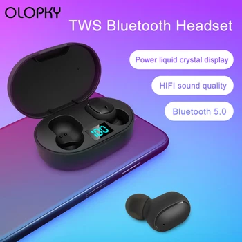 

New Bluetooth TWS Bluetooth 5.0 Earphone Stereo Wireless Headset LED Display With Mic Handsfree Earbuds for Xiaomi Redmi Airdots
