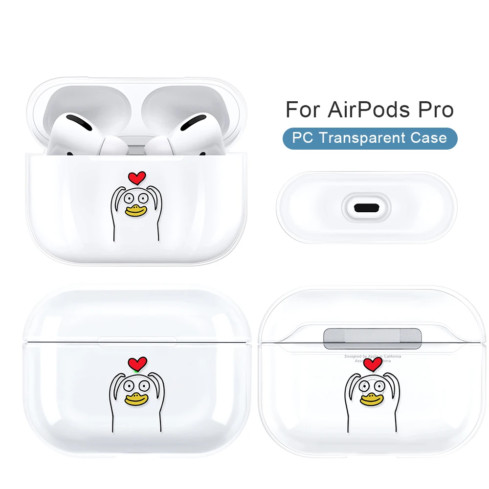 Забавный милый чехол для наушников с рисунком из мультфильма Airpods Pro беспроводные